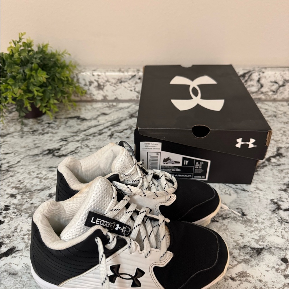 Under Armour Kids' Black and White Sneakers